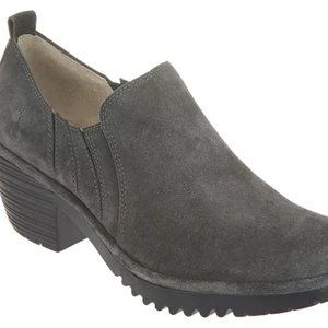 Fly London Low Ankle Slip-on suede comfort booties Size 5.5 NWT!